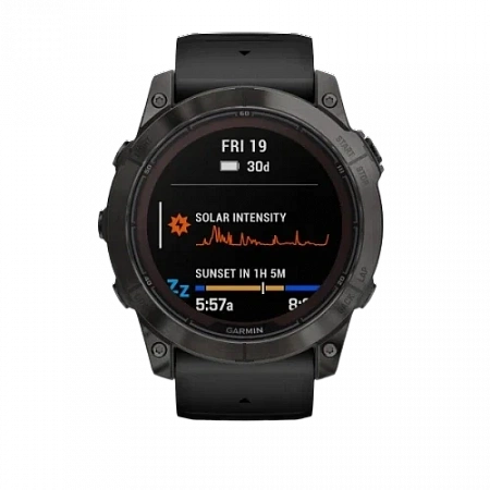 Garmin Fenix 7Х Pro– Sapphire Solar Edition Carbon Grey DLC Titanium with Black Band 51mm