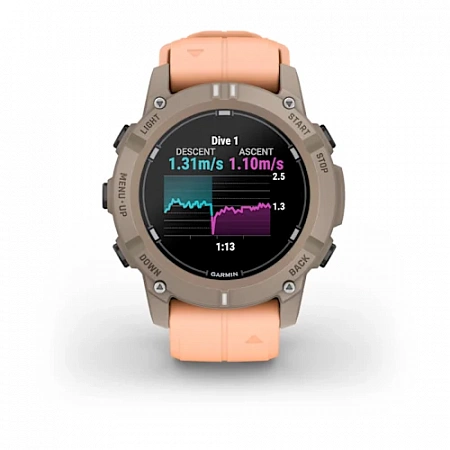 Garmin Descent G2 Paloma with Shell Pink Band