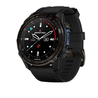 Garmin Descent Mk3i Carbon grey DLC titanium with black silicone band 51mm