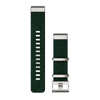 QuickFit 22 Watch Bands Jacquard-weave nylon strap – Pine green