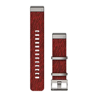 QuickFit 22 Watch Bands Jacquard-weave nylon strap – Red