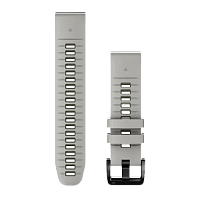 QuickFit 22 Watch Bands Fog Grey/Moss Silicone