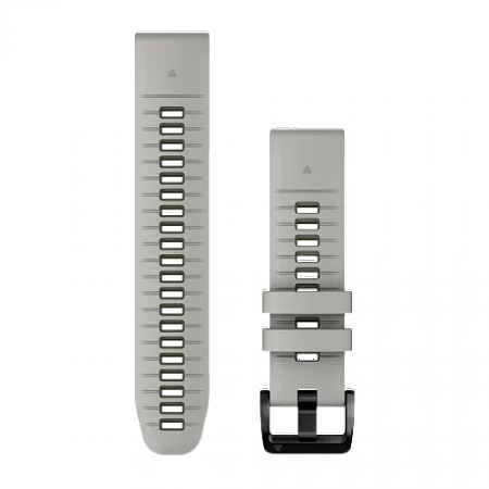 QuickFit 22 Watch Bands Fog Grey/Moss Silicone