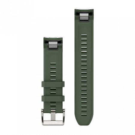 Quickfit 22 Watch Straps Pine green silicone strap