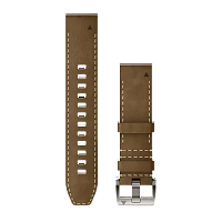 QuickFit 22 Watch Bands Leather/FKM hybrid strap, tundra/black