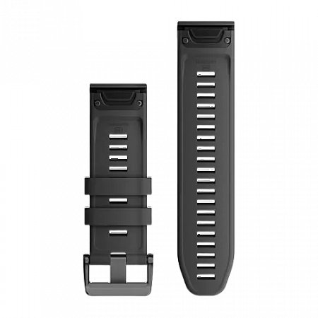 QuickFit 26 Watch Bands Graphite Silicone