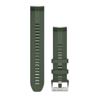Quickfit 22 Watch Straps Pine green silicone strap