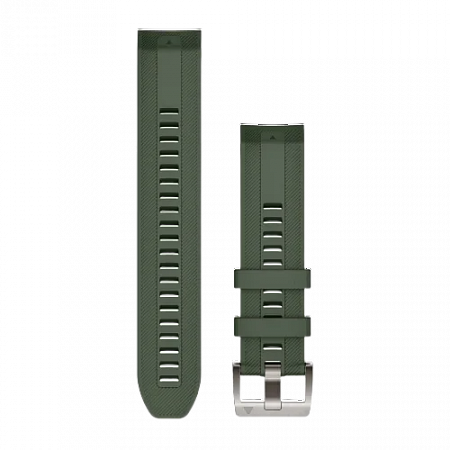 Quickfit 22 Watch Straps Pine green silicone strap