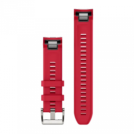 Quickfit 22 Watch Straps Plasma red silicone strap