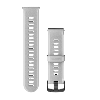 Watch Bands Whitestone Silicone with Slate Hardware