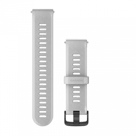 Watch Bands Whitestone Silicone with Slate Hardware