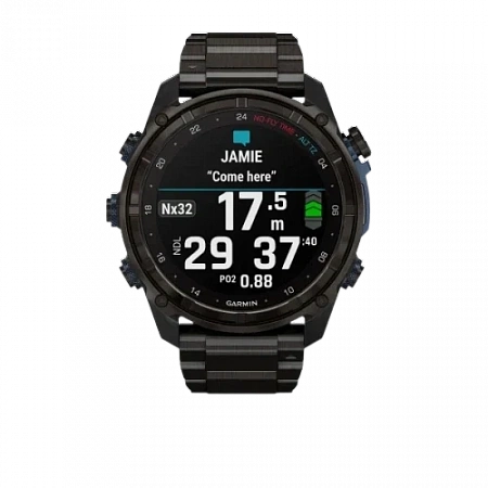Garmin Descent Mk3i Carbon grey DLC titanium with DLC titanium band 51mm