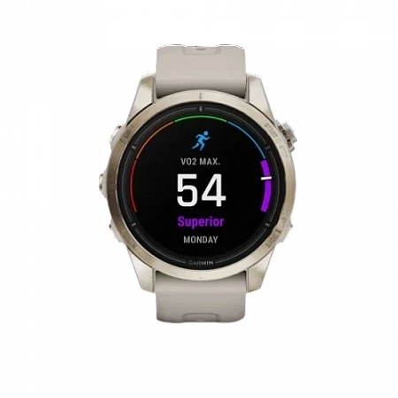 Garmin Epix Pro (Gen 2) Sapphire, Soft Gold with Light Sand Band 42mm