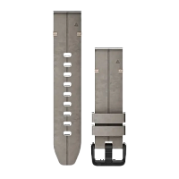 QuickFit 20 Watch Bands Shale Gray Suede Leather
