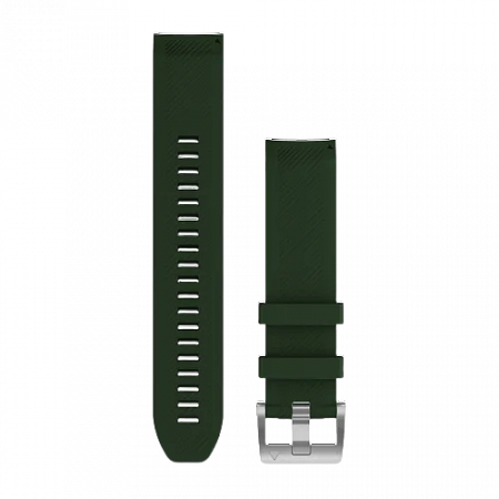 QuickFit 22 Watch Straps (MARQ®) Pine green silicone strap
