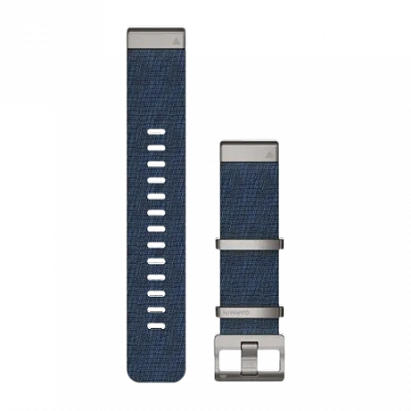 QuickFit 22 Watch Bands Jacquard-weave nylon strap – Indigo