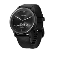 Garmin vívomove Sport Black Case and Silicone Band with Slate Accents