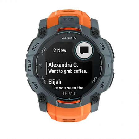 Garmin Instinct 3 – 50 mm, Solar Twilight with Solstice Band